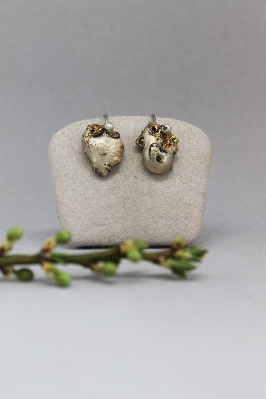 Charming mixed metal drop earrings / ŠFRLJIĆI