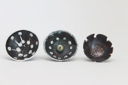 "Kalendarij" / set of 12 unique copper small brooches