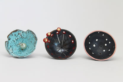 "Kalendarij" / set of 12 unique copper small brooches