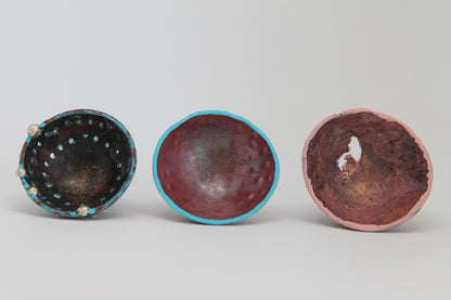 "Kalendarij" / set of 12 unique copper small brooches