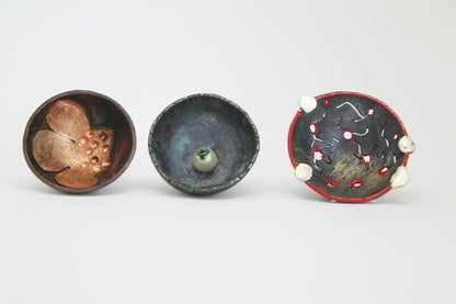 "Kalendarij" / set of 12 unique copper small brooches