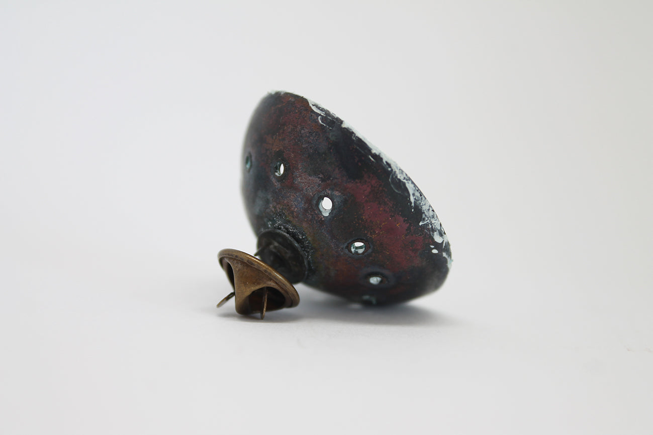 "Kalendarij" / set of 12 unique copper small brooches