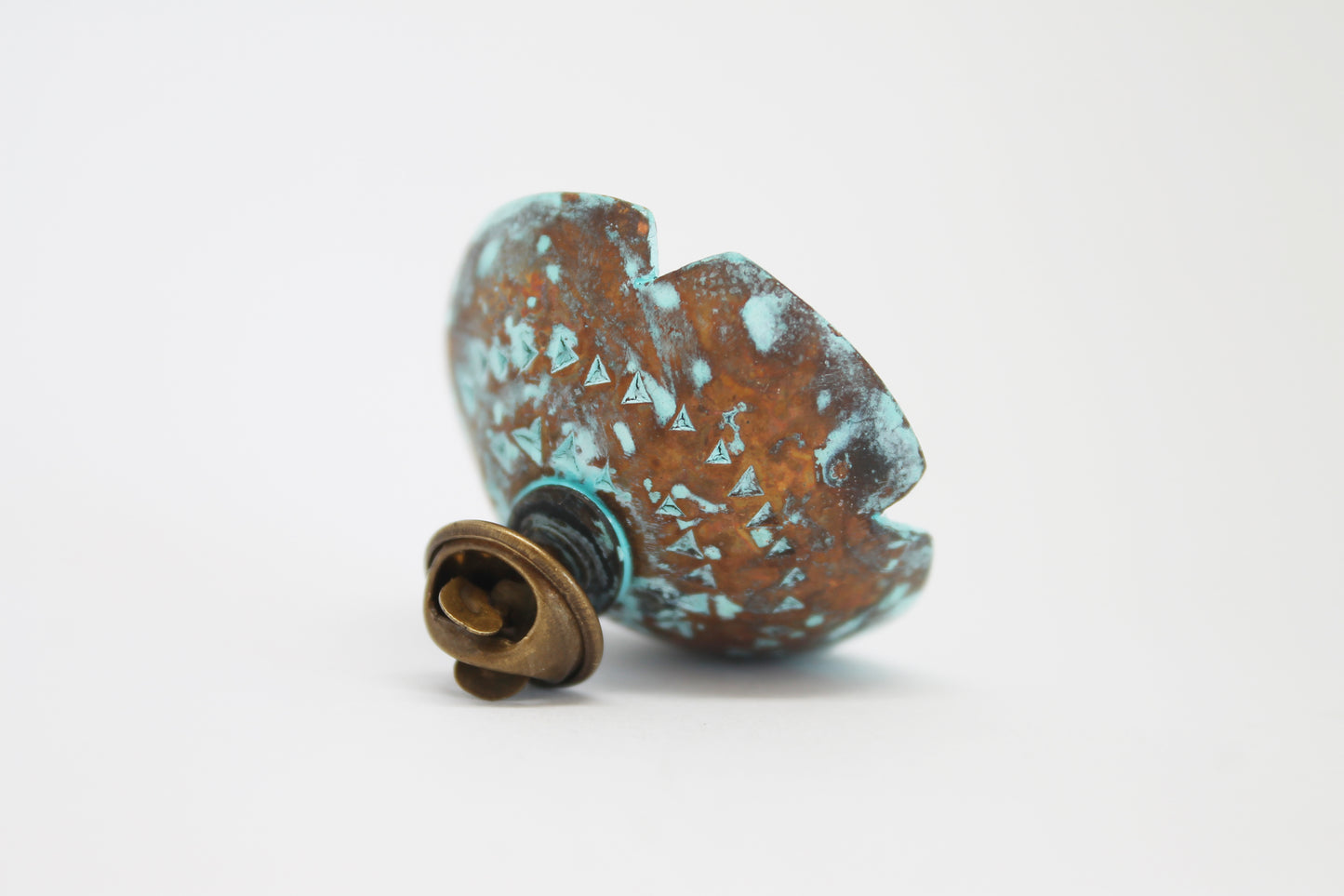 "Kalendarij" / set of 12 unique copper small brooches