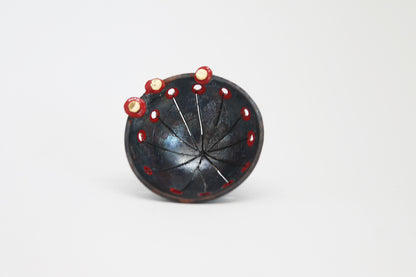 "Kalendarij" / set of 12 unique copper small brooches
