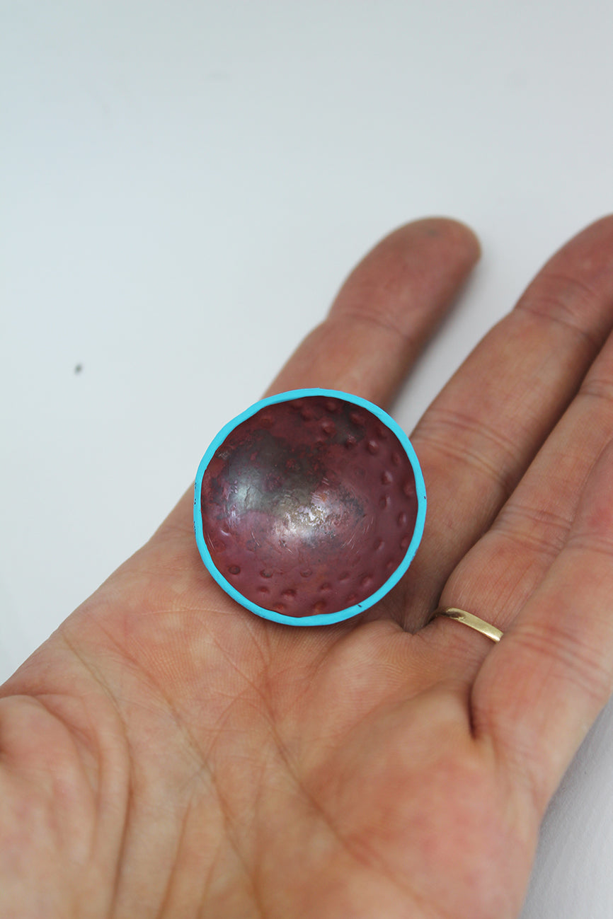 "Kalendarij" / set of 12 unique copper small brooches