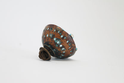 "Kalendarij" / set of 12 unique copper small brooches
