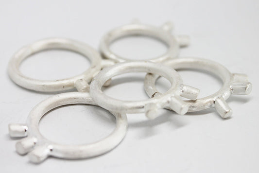 Silver spike ring // mono or stackable rings