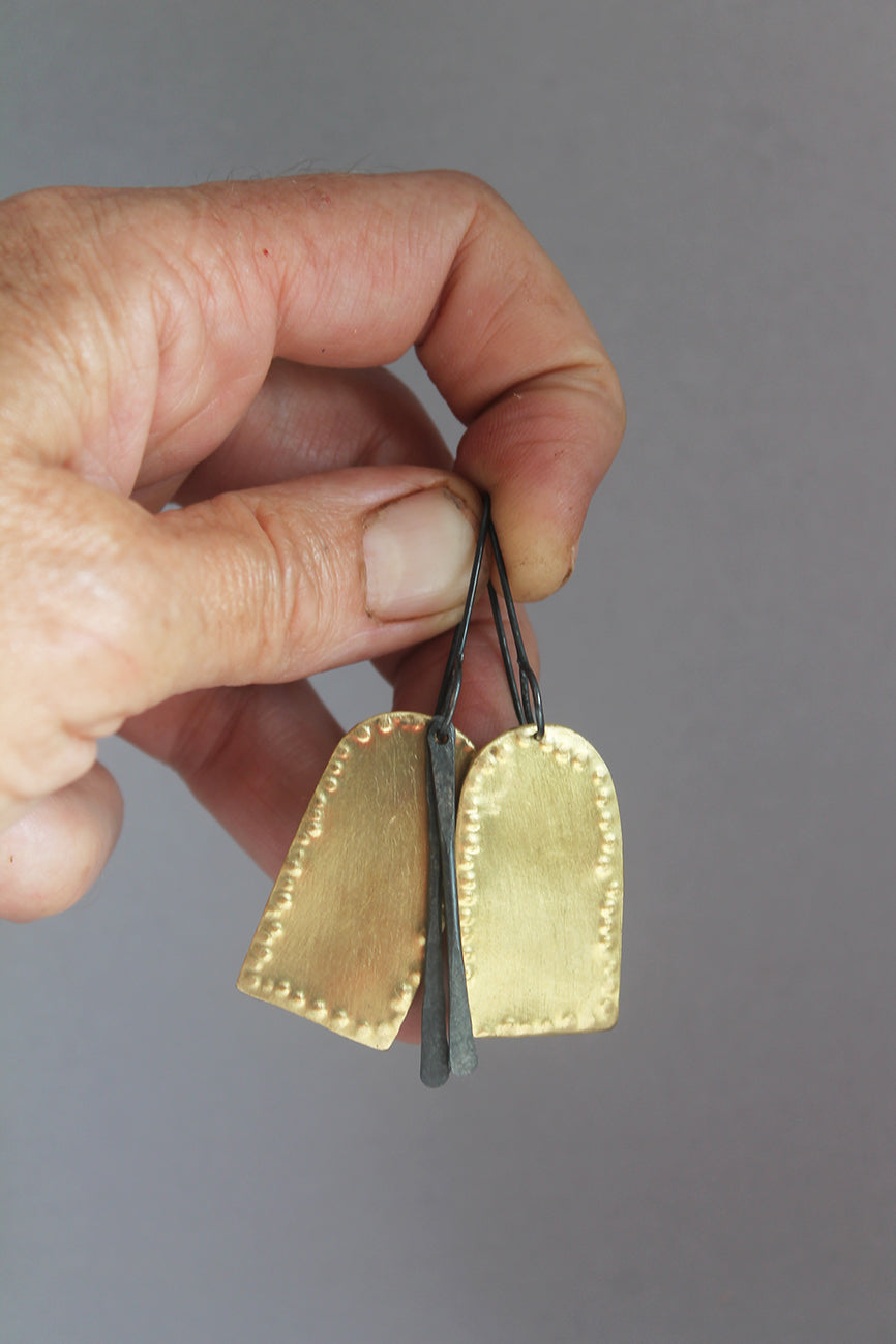 Unique Mixed metal earrings / Morocco collection