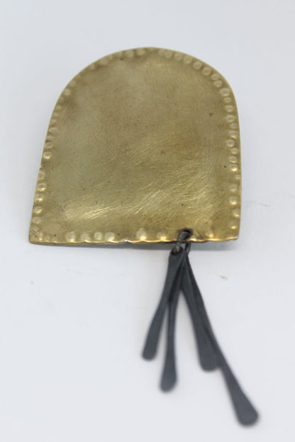 Unique mixed metal unisex brooch / Morocco vol. 1