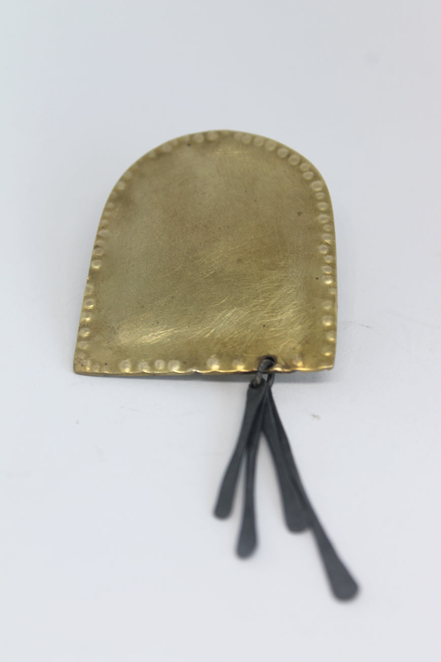 Unique mixed metal unisex brooch / Morocco vol. 1