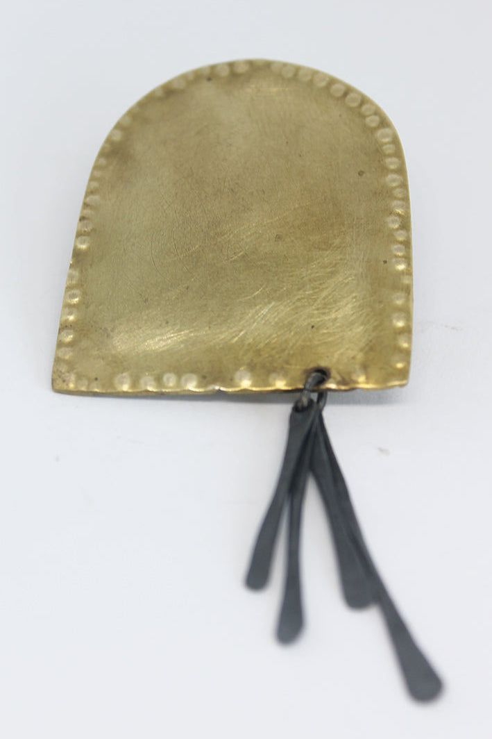 Unique mixed metal unisex brooch / Morocco vol. 1