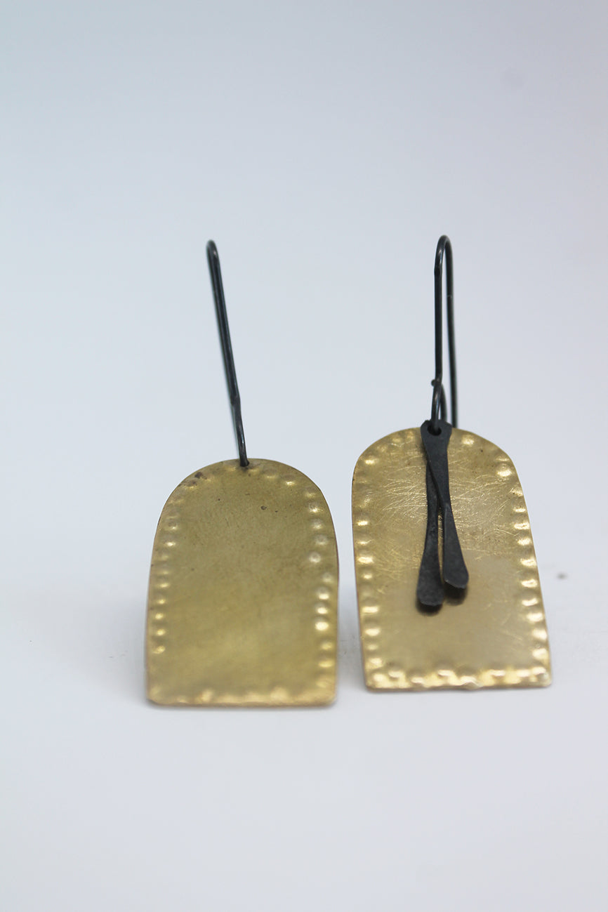 Unique Mixed metal earrings / Morocco collection
