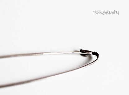 Big Minimal Silver safety pin / Black or plain Silver