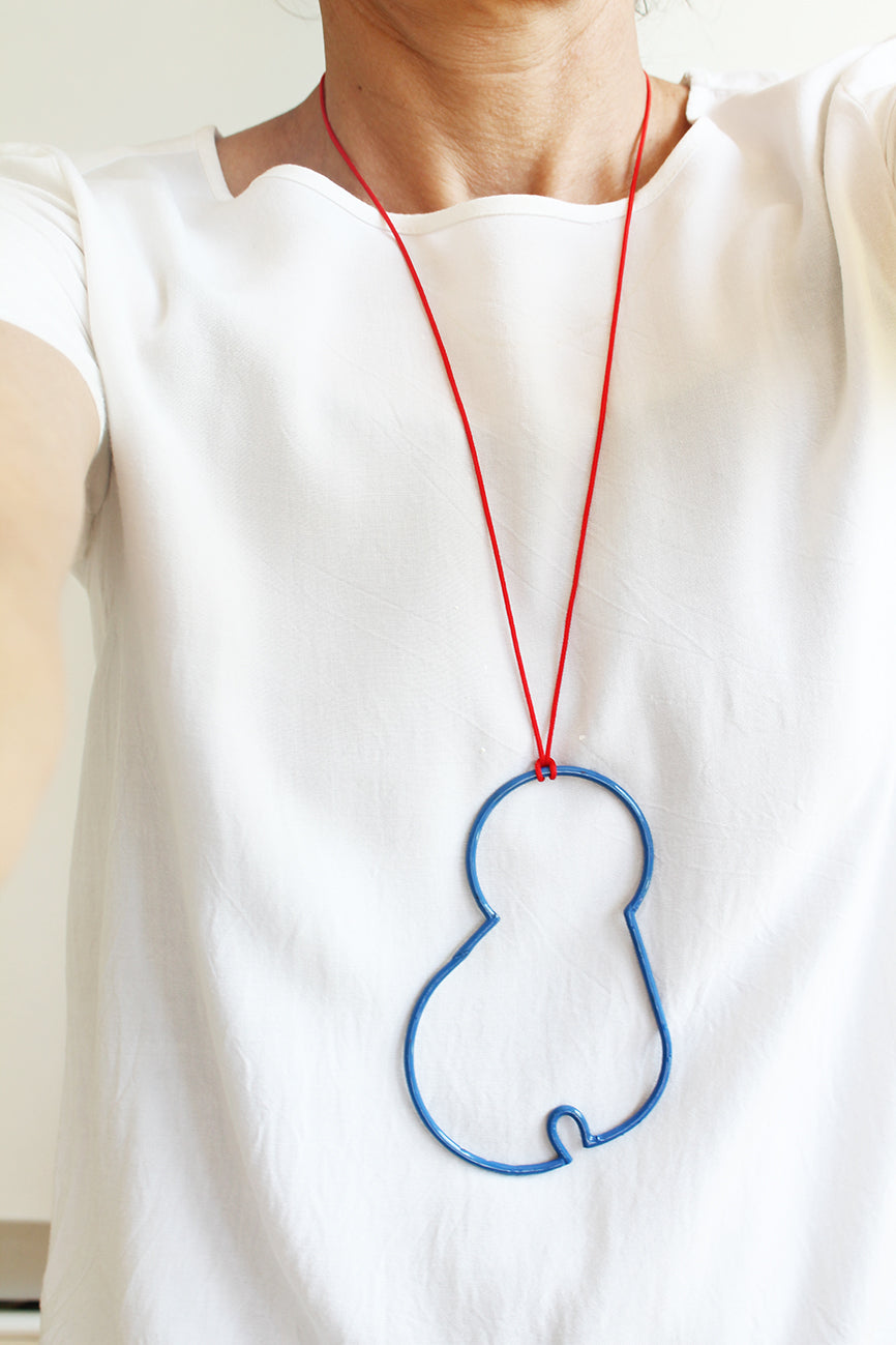 Blue "Buddy" pendant necklace / vol. 1