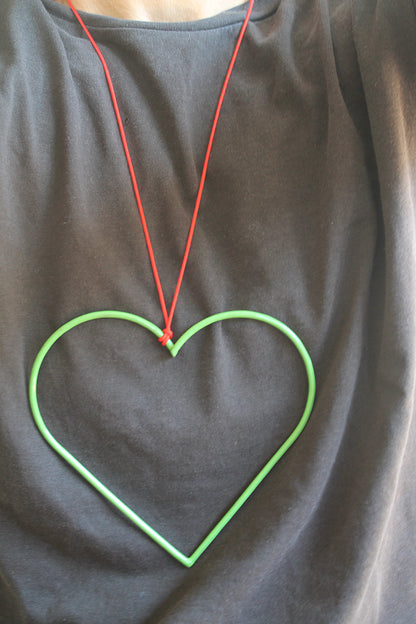 Big Heart love Pendant / Necklace