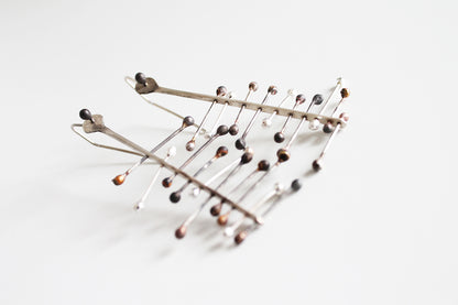 Big Silver dangle Earrings / silver variations