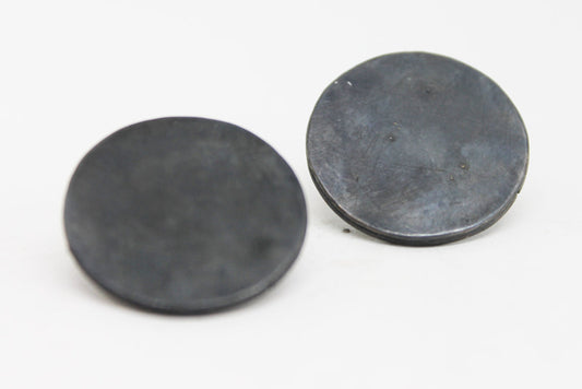 Bold Silver Statement studs / black, white or sprayed variation