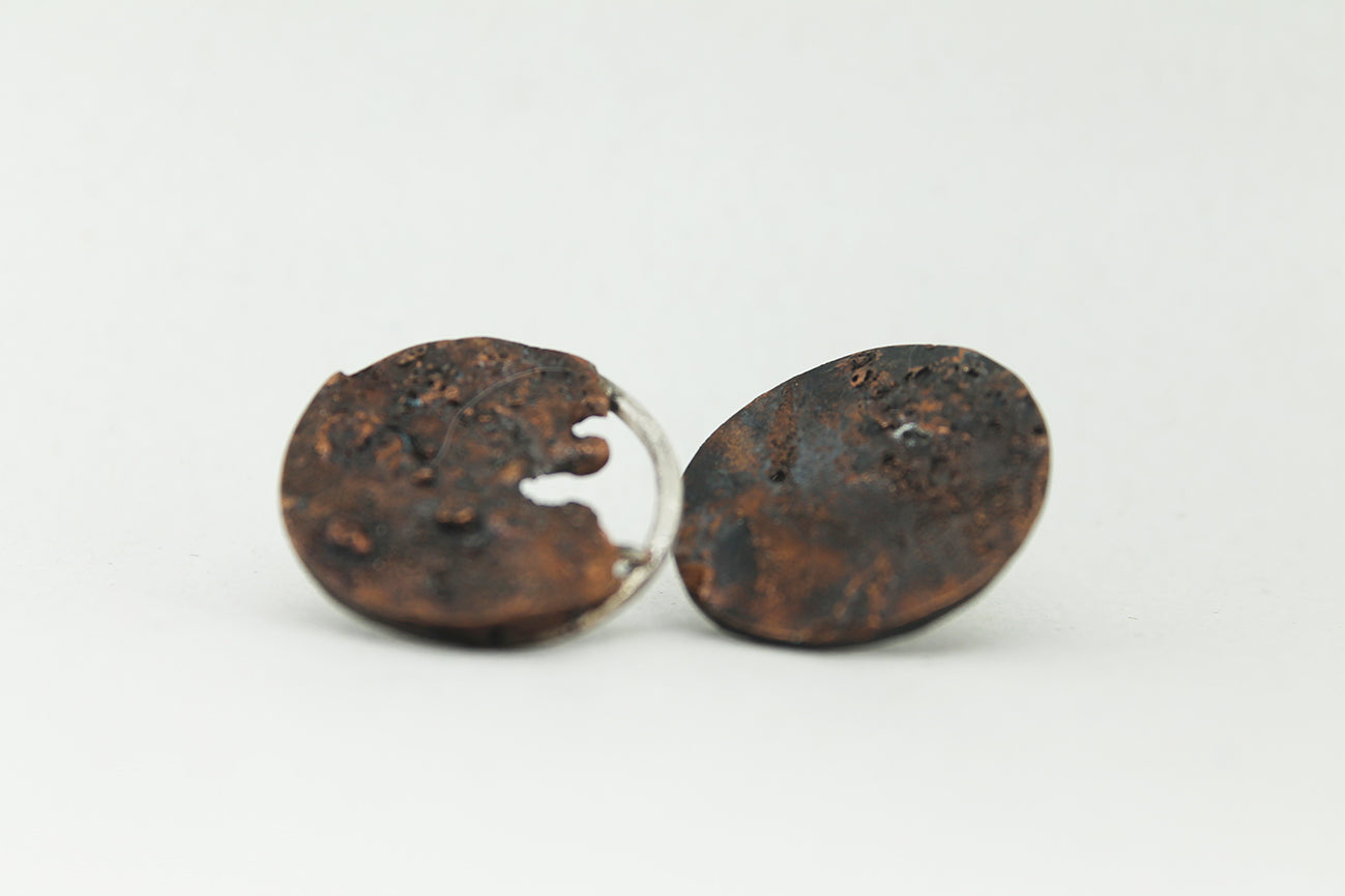 Textured Copper earrings / vol. 4