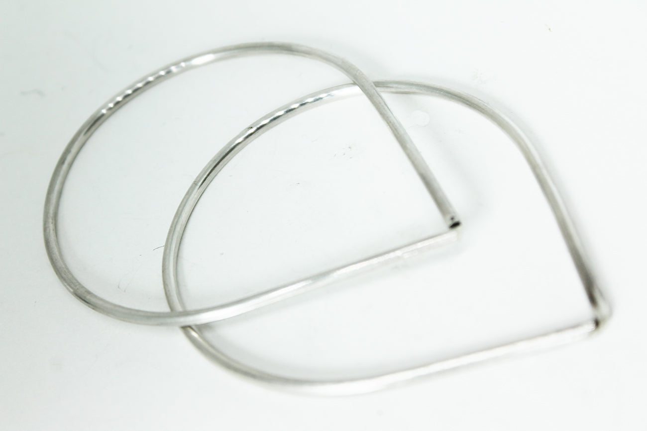 DOUBLE / silver set bangles