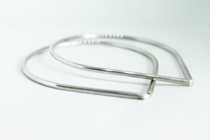 DOUBLE / silver set bangles