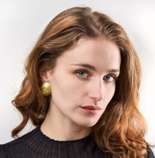 Big Round earrings / Plain