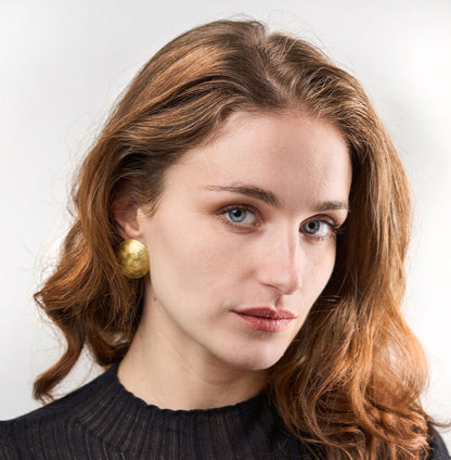 Big Round earrings / Plain