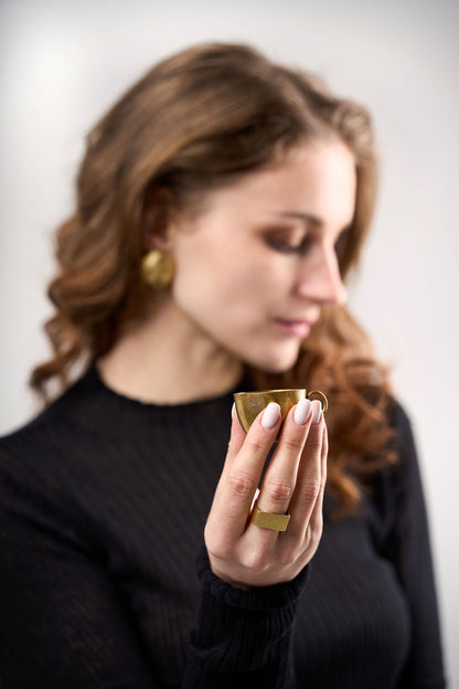 Big Round earrings / Plain
