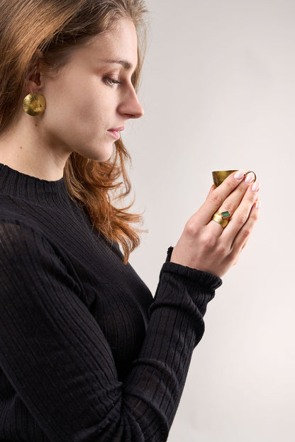 Big Round earrings / Plain