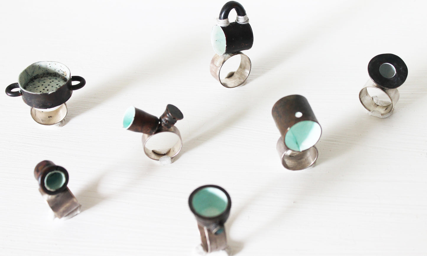 Bold Statement Sculptural Unisex Vessel Ring