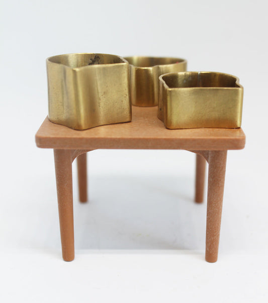 Unique brass unisex big rings / 3 Cats