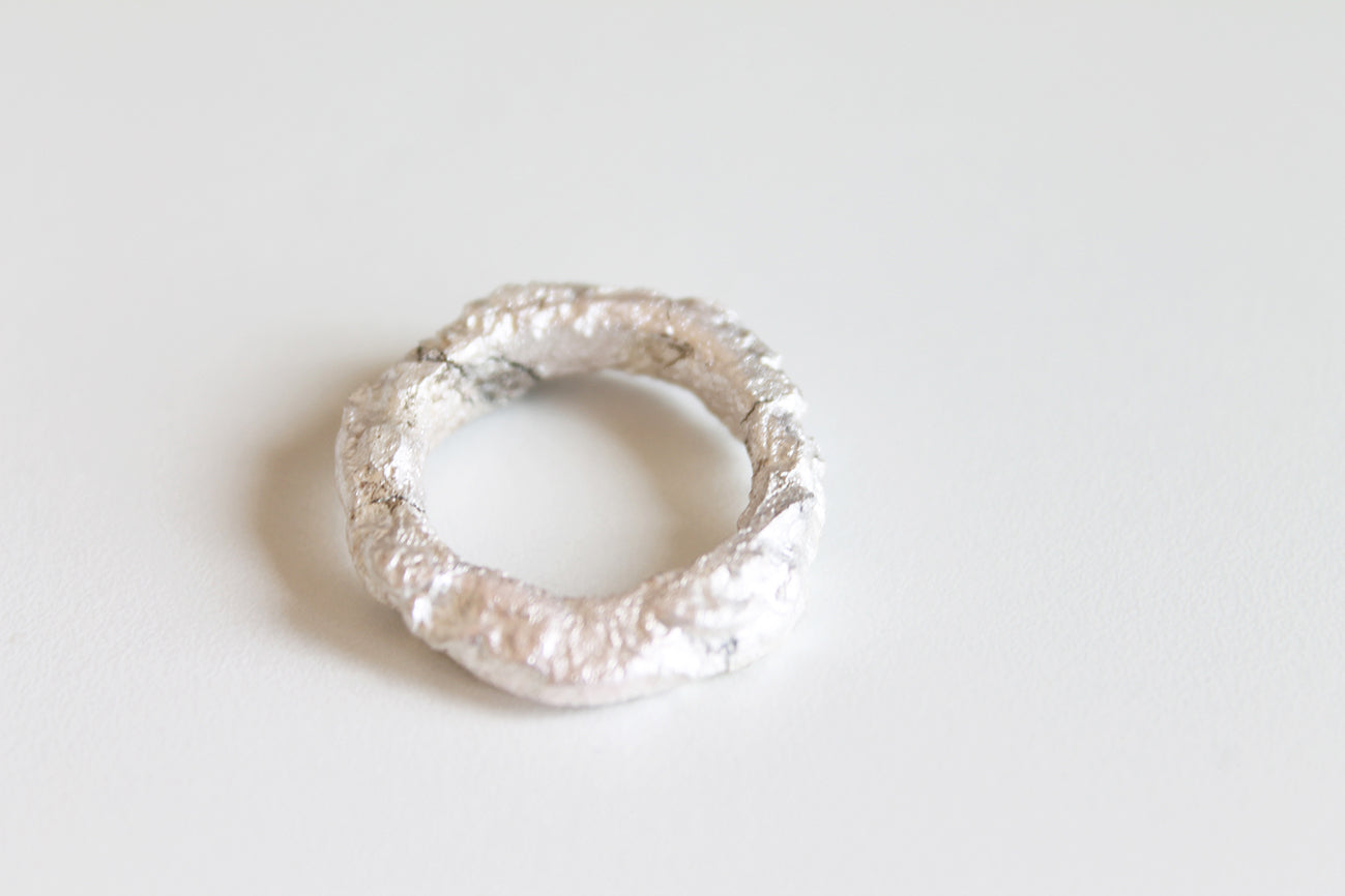 Unique Silver Unisex Ring no.7