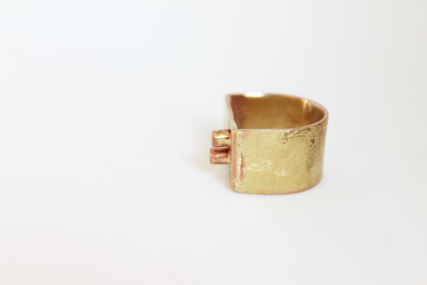 Modern Brass Unisex Ring