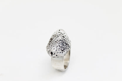 Big Bold Sculptural Contemporary Silver Ring