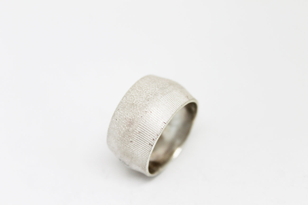 Unique Silver Textured Ring vol. 1