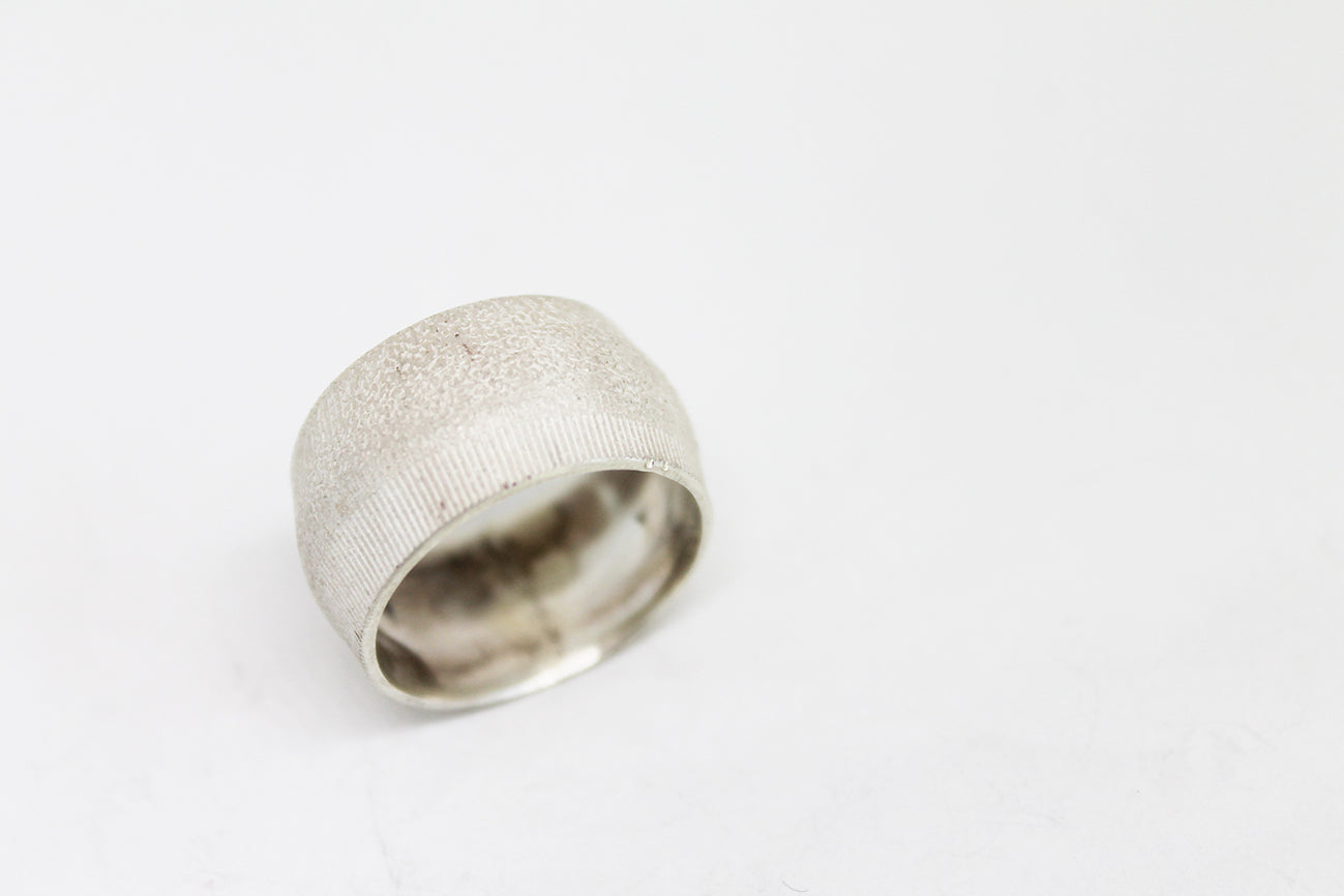 Unique Silver Textured Ring vol. 1