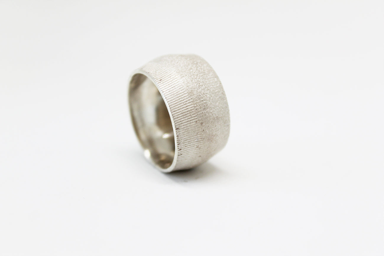Unique Silver Textured Ring vol. 1
