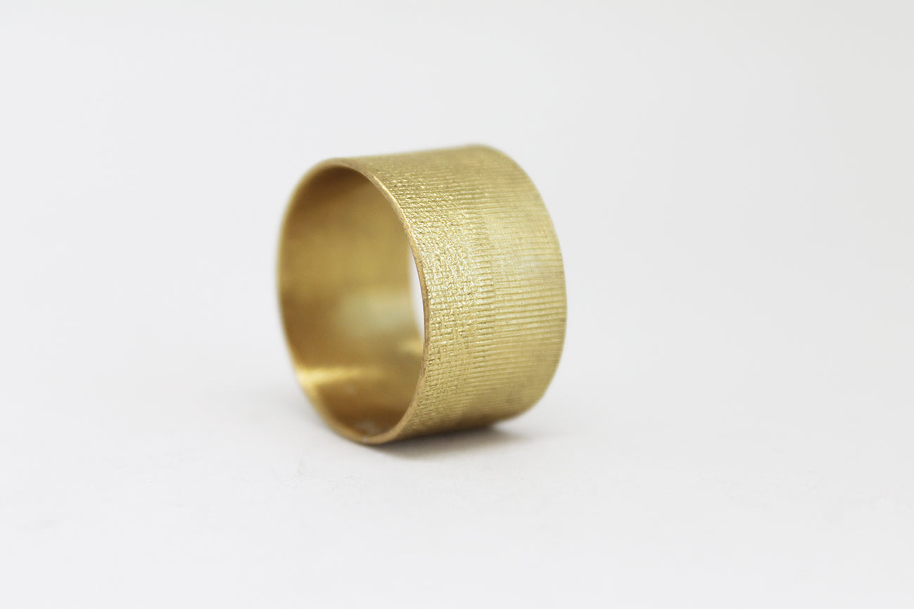 Unisex Wide Brass Ring vol. 3