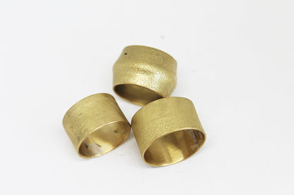 Unisex Wide Brass Ring vol. 3