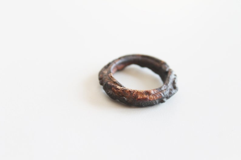 Bold Black Silver Unisex Ring