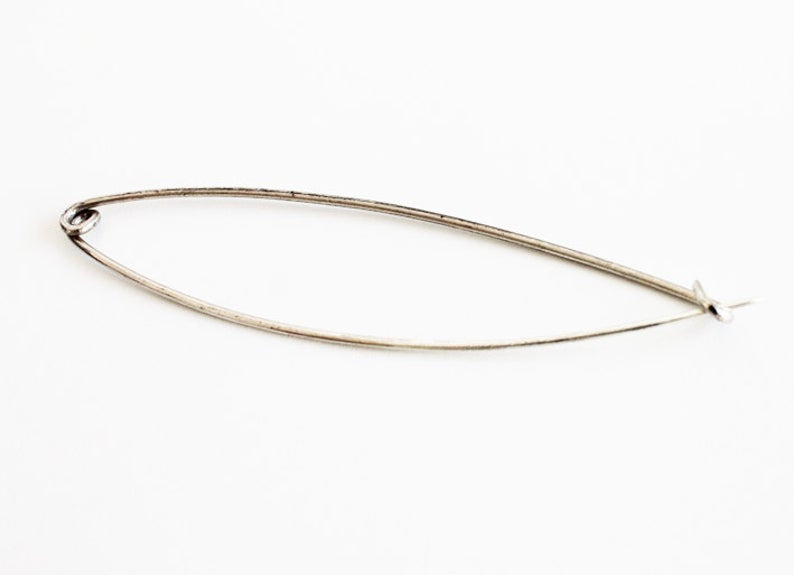 Minimal Silver Shawl Pin