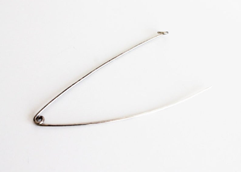 Minimal Silver Shawl Pin